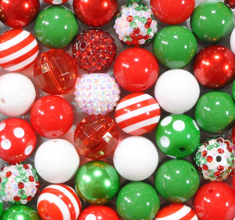 20mm Christmas beads